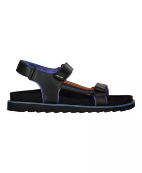 Сандалии на плоской подошве на массивной подошве с застежкой-липучкой Ps By Paul Smith, черный