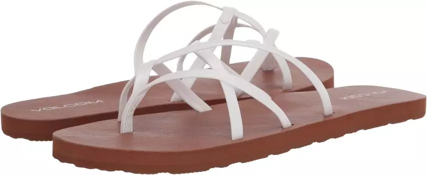 Сандалии на плоской подошве New School II Volcom, белый