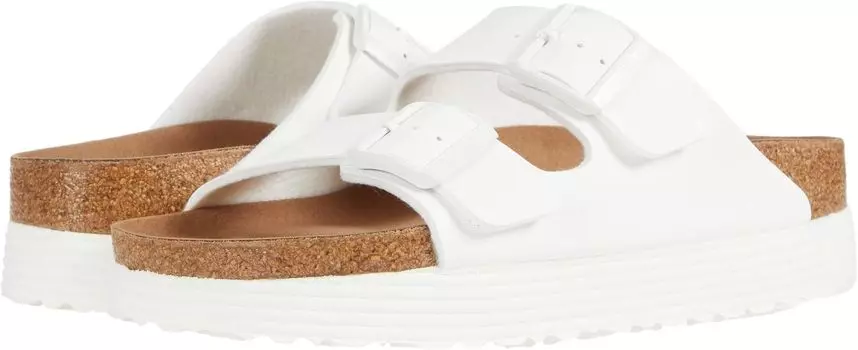 Сандалии на плоской подошве Papillio by Birkenstock Arizona Platform Vegan Sandal Birkenstock, цвет White Birko-Flor