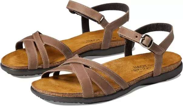 Сандалии на плоской подошве Patricia Naot, цвет Oily Bark Nubuck