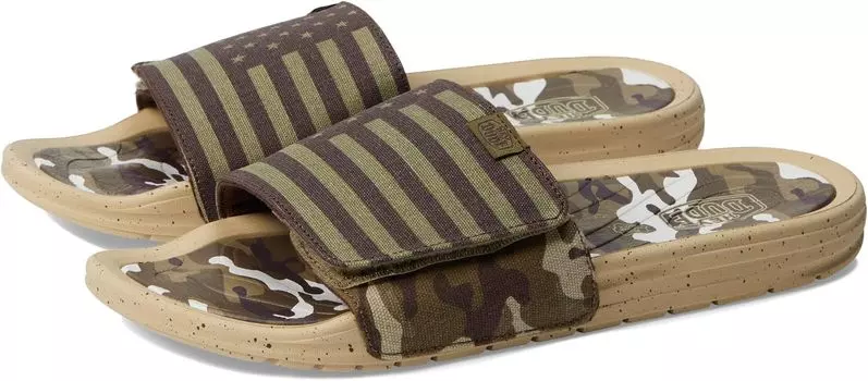 Сандалии на плоской подошве Phoenix Hey Dude, цвет Camo Flag