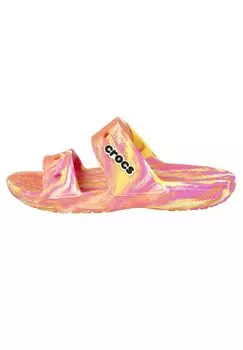 Сандалии на плоской подошве PLAYA Crocs, розовый