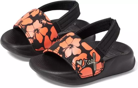 Сандалии на плоской подошве Reef Kids Little One Slide Sandal Reef, цвет Hibiscus Coral