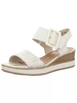 Сандалии на плоской подошве remonte, бежевый