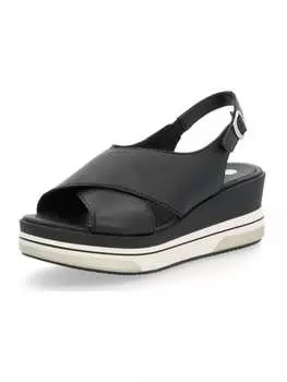 Сандалии на плоской подошве remonte, черный