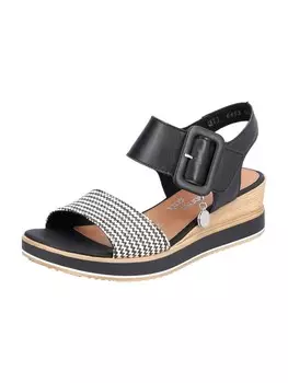 Сандалии на плоской подошве remonte Keilsandaletten, черный