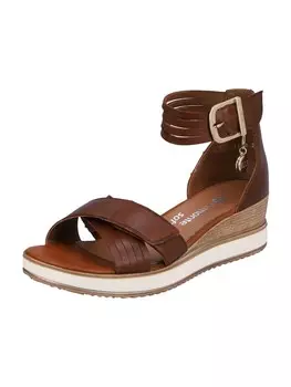 Сандалии на плоской подошве remonte Keilsandaletten, коричневый