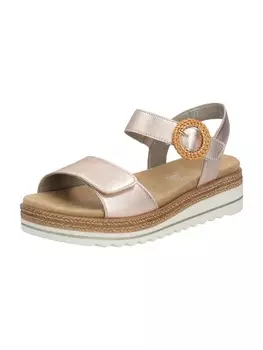 Сандалии на плоской подошве remonte, золотой