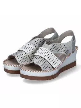 Сандалии на плоской подошве rieker, белый