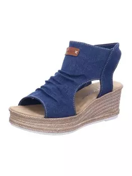 Сандалии на плоской подошве rieker Damen Sandaletten, синий