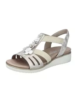 Сандалии на плоской подошве rieker Keilsandaletten, бежевый