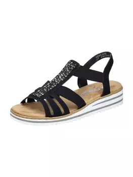 Сандалии на плоской подошве rieker Keilsandaletten, черный