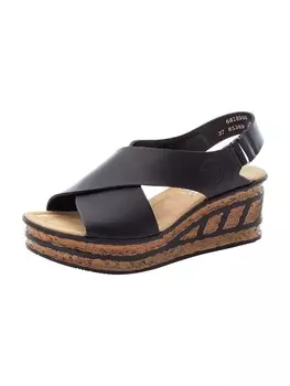 Сандалии на плоской подошве rieker Keilsandaletten, черный