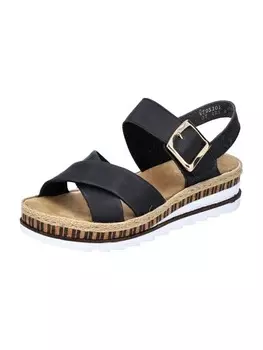 Сандалии на плоской подошве rieker Keilsandaletten, черный