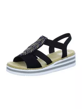 Сандалии на плоской подошве rieker Plateau Sandaletten, черный