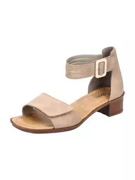 Сандалии на плоской подошве rieker Riemchensandaletten, бежевый