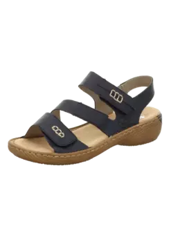 Сандалии на плоской подошве rieker Sandaletten Elegant Abs Bis 45, цвет pazifik