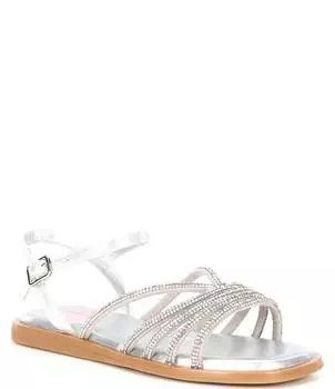 Сандалии на плоской подошве Rosie Bling для девочек GB (для малышей), серый