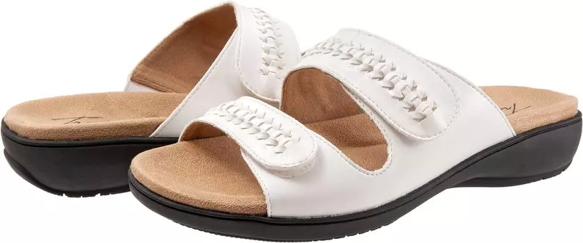 Сандалии на плоской подошве Ruthie Woven Trotters, белый