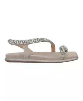 Сандалии на плоской подошве с блестящей подошвой Alma En Pena, серый