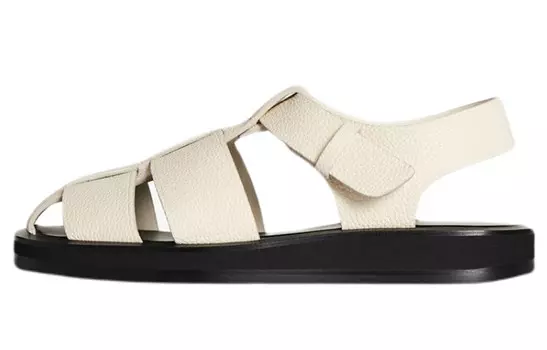 Сандалии на плоской подошве с решетчатыми ремешками The Row