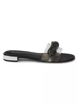 Сандалии на плоской подошве с украшением Darli Bcbgeneration, черный