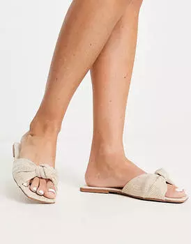 Сандалии на плоской подошве с узлом ASOS DESIGN Firefly