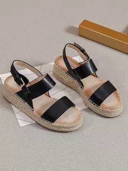 Сандалии на плоской подошве Sixth Sens, черный