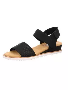 Сандалии на плоской подошве Skechers Damen Sandaletten DESERT KISS, черный