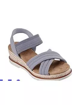 Сандалии на плоской подошве Skechers, серый