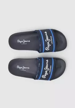 Сандалии на плоской подошве SLIDER LOGO B Pepe Jeans, темно-синий