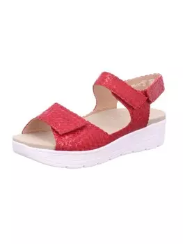 Сандалии на плоской подошве Solidus Damen Sandaletten Greta Weite G, красный