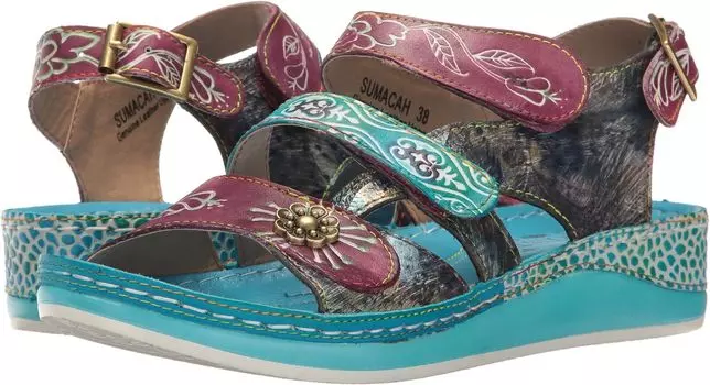 Сандалии на плоской подошве Sumacah L'Artiste by Spring Step, цвет Aqua