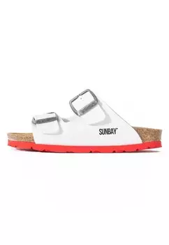 Сандалии на плоской подошве SUNBAY, белый