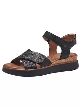 Сандалии на плоской подошве Tamaris, черный