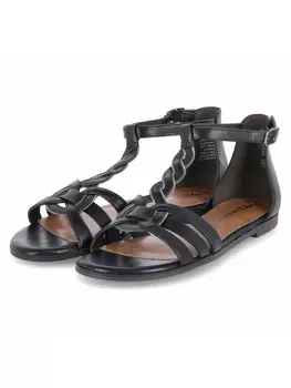 Сандалии на плоской подошве Tamaris, черный