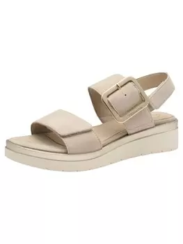 Сандалии на плоской подошве Tamaris, цвет beige suede