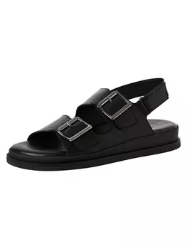 Сандалии на плоской подошве Tamaris, цвет black leather