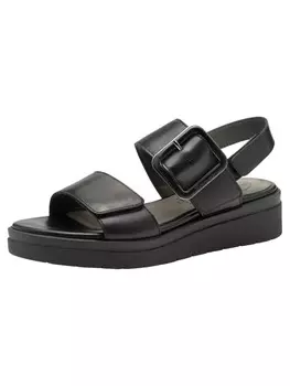 Сандалии на плоской подошве Tamaris, цвет black nappa