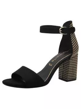 Сандалии на плоской подошве Tamaris, цвет black comb