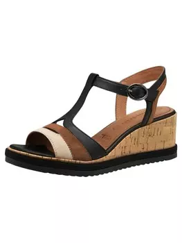 Сандалии на плоской подошве Tamaris, цвет black comb