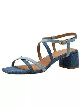 Сандалии на плоской подошве Tamaris, цвет denim comb