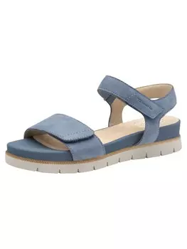 Сандалии на плоской подошве Tamaris, цвет denim nubuc