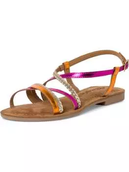 Сандалии на плоской подошве Tamaris, цвет fuxia comb
