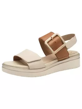 Сандалии на плоской подошве Tamaris, цвет ivory comb