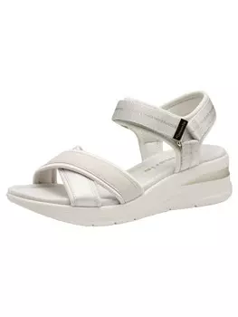 Сандалии на плоской подошве Tamaris, цвет ivory
