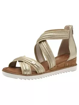 Сандалии на плоской подошве Tamaris, цвет light gold