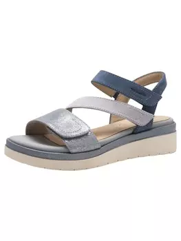 Сандалии на плоской подошве Tamaris, цвет lt blue comb