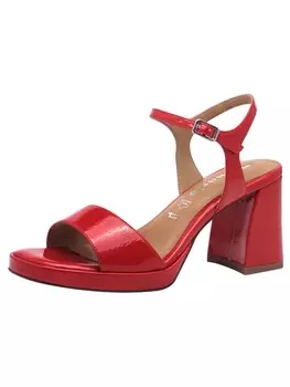 Сандалии на плоской подошве Tamaris, цвет red paten