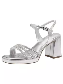 Сандалии на плоской подошве Tamaris, цвет silver glam